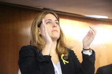 La coordinadora general del PDeCAT, Marta Pascal, a l'inici del Consell Nacional del parti
