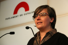 La presidenta del grup parlamentari de la CUP, Mireia Boya