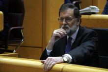 Primer pla de Rajoy al ple del Senat