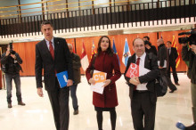 Arrimadas, García Albiol i Iceta, aquest dimecres 4 de novembre del 2015 al Tribunal Constitucional