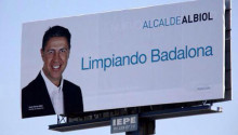 Una imatge d'arxiu d'una campanya d'Albiol a Badalona
