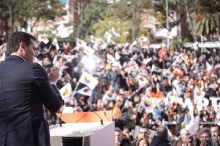 Albert Rivera durant l'acte a Badalona