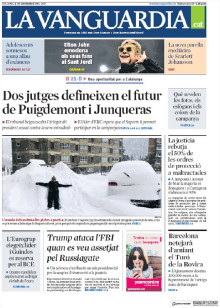 Portada de La Vanguardia el 4 de desembre