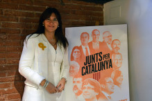Laura Borràs, a la seu de 'Junts per Catalunya'