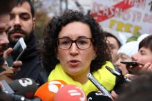 La número dos d'ERC, Marta Rovira, en declaracions als mitjans a Brussel·les