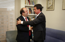 Miquel Iceta amb Manuel Valls