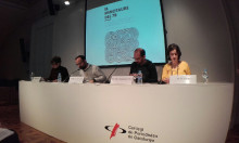 Imatge de Mireia Vehí, Benet Salleas, Maties Serracant, Elvi Vila durant la roda de premsa
