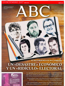 Portada del diari 'ABC' d'aquest dimecres