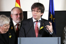 El cap de llista de Junts per Catalunya, Carles Puigdemont
