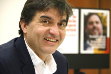 El portaveu d'ERC, Sergi Sabrià, a la presentació de la campanya d'Esquerra per al 21-D