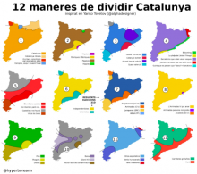 12 maneres de dividir Catalunya