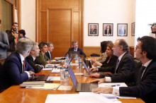 El president del Tribunal Suprem i del Consell General del Poder Judicial, Carlos Lesmes, a la Comissió Permanent de l'òrgan de govern dels jutges