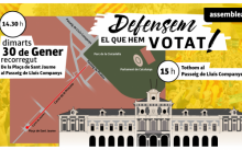 Cartell de la concentració de l'ANC: Defensem el que hem votat