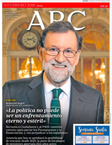 Portada del diari 'ABC' d'aquest divendres