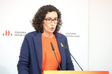 La secretària general d'ERC, Marta Rovira, durant el Consell Nacional del partit a la seu dels republicans
