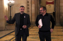 Els diputats de JxCAT i membres de la Mesa Eusebi Campdepadrós i Josep Costa