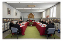 Pla general de la reunió dels bisbes catalans a Tiana el 16 de febrer del 2018