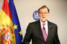 El president del govern espanyol, Mariano Rajoy, el divendres 23 de febrer del 2018 a Brussel·les