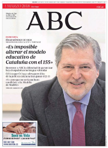 La portada de l'ABC aquest diumenge
