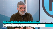 El diputat de la CUP Carles Riera a Els Matins de TV3