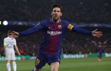 Leo Messi, celebrant un gol