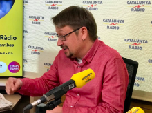 El líder dels Comuns, Xavier Domènech, a Catalunya Ràdio