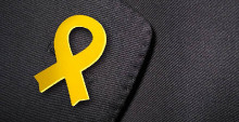 Un llaç groc pels presos polítics catalans