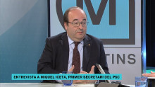 Miquel Iceta durant l'entrevista a Els Matins