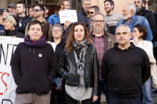 Pla mig de Santi Fortuny, Laia Estrada i Jordi Martí, tres dels investigats per la vaga general del 3-O a Tarragona