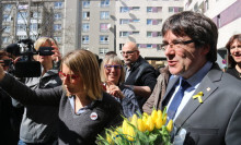 Els diputats de JxCat Carles Puigdemont i Elsa Artadi a Berlín