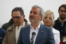 El candidat a alcaldable del PSC a Barcelona, Jaume Collboni, durant la presentació de la seva candidatura a les primàries el 3 d'abril de 2018
