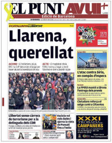 Portada de 'El Punt Avui'