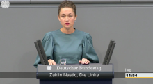 La diputada de Die Linke al Bundestag Zaklin Nastic