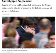 Una captura de pantalla de l'article publicat a Junge Welt