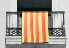 senyera balcó estelada penjar finestra