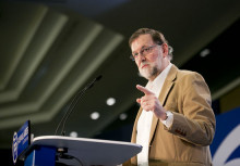 El president del govern espanyol, Mariano Rajoy, intervé a la convenció del PP sobre el turisme, a Palma