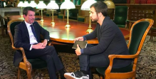 Imatge de l'entrevista a Manuel Valls