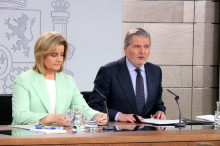 El portaveu del govern espanyol, Íñigo Méndez de Vigo, i la ministra d'Ocupació, Fátima Báñez