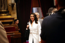 La líder de Cs a Catalunya, Inés Arrimadas, arribant al Parlament en la sessió d'investidura de Quim Torra
