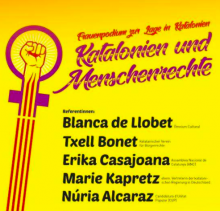 Cartell de l'acte organitzat per l'ANC Berlín
