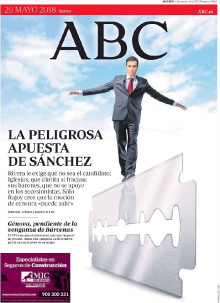Portada de l'ABC el 29 de maig