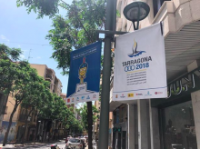 Imatge dels cartells de Tarragona 2018 de la ciutat