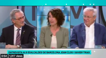 Xavier Trias en una entrevista a Els Matins de TV3