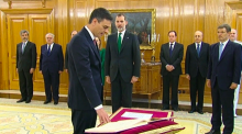 Pedro Sánchez pren possessió de la presidència del Gobierno