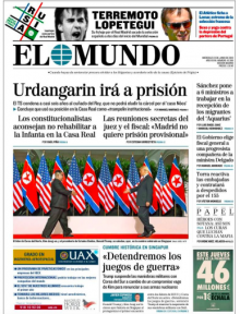 Imatge de la portada de 'El Mundo' d'aquest dimecres