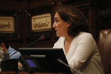 L'alcaldessa de Barcelona, Ada Colau, durant el ple municipal d'aquest divendres 29 de juny de 2018