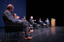 Imatge de l'acte commemoratiu i de debat pel 30è aniversari dels Quatre Motors per a Europa, a Stuttgart, el 3 de juliol de 2018