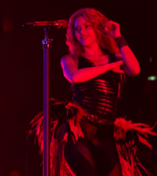 Imatge de Shakira al Palau Sant Jordi