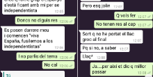 La conversa de la menor amb la seva mare