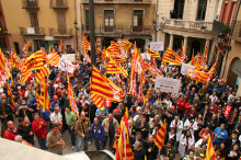 Manifestació a Berga contra el tancament